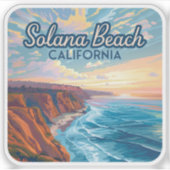 ソラナビーチカリフォルニアヴィンテージ シール (正面)