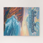 ソラナビーチカリフォルニアヴィンテージ ジグソーパズル (横)