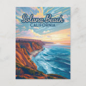 ソラナビーチカリフォルニアヴィンテージ ポストカード (正面)