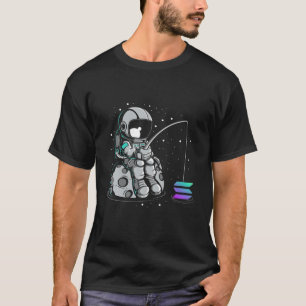 ソラナ魚釣り、クリプトブルランSOLトークンリッチミル Tシャツ