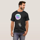 ソラナ・スイング、SOLトレーダー暗号通貨Moon Boy T Tシャツ (正面フル)