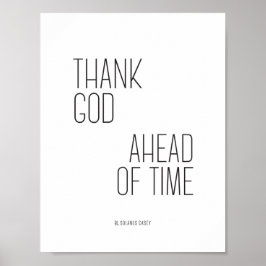 ソラヌケーシー感謝してい引用文神8.5x11 ポスター