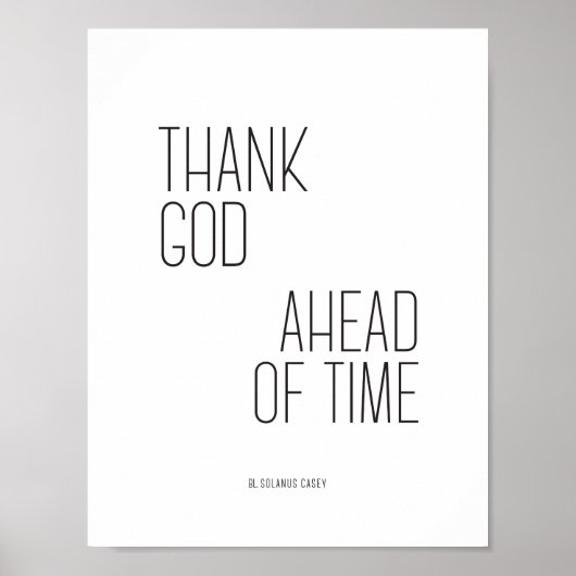 ソラヌケーシー感謝してい引用文神8.5x11 ポスター (正面)