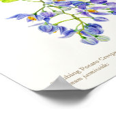 ソラヌム・ジャスミノイド植物画素晴らし像ポスタープリント ポスター (角)