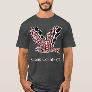ソラノカウンティレッドドインホーク先住民アメリカンバードo tシャツ