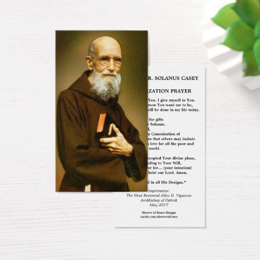 ソラノス賛美ケイシーカトリック宗教聖カード (デスク)