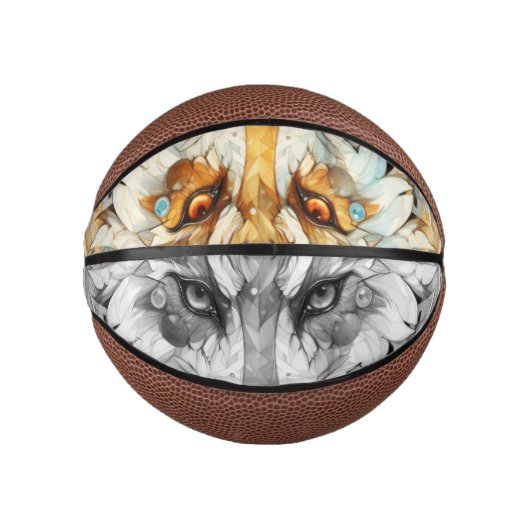 ソラプンク赤と白ウルフ ミニバスケットボール (正面)