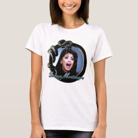 ソラヤ・モンテネグロ メキシコのテレビドラマ Tシャツ (正面)