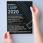 ソラリゼッド·野球·こうもり、野広告球キャンプズ チラシ (手)