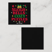 ソリの鈴とあったかパズル クリスマスギフト スクエア名刺 (正面/裏面)