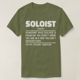 ソリスト名詞定義ソングスタークールユーモア引用文 Tシャツ