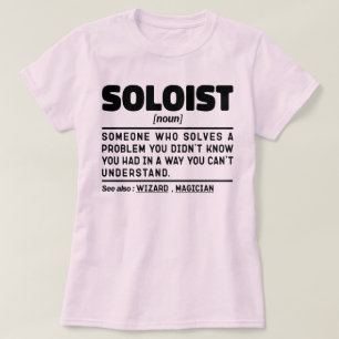 ソリスト名詞定義ソングスタークールユーモア引用文 Tシャツ