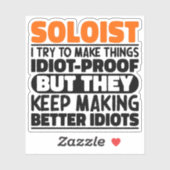 ソリスト私は物事をソリストにするおもしろい諺 シール (シート)