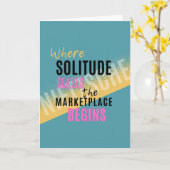 ソリチュードイントロスペクション内向型ニーチェ引用文 カード (黄色い花)