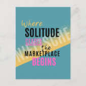 ソリチュードイントロスペクション内向型ニーチェ引用文 ポストカード (正面)