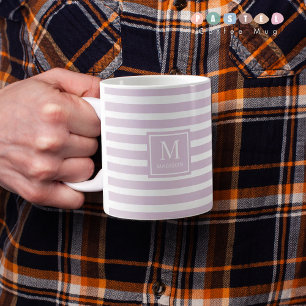 ソリッドソフトライトパステルラベンダー紫 コーヒーマグカップ