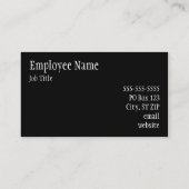 ソリッドブラック 名刺 (裏面)