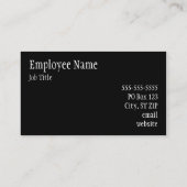 ソリッドブラック 名刺 (裏面)