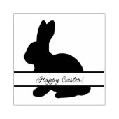 ソリッド バニー モノグラム 返信住所 ラバースタンプ (インプリント)