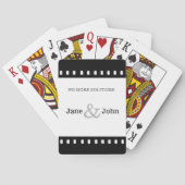 「ソリティアはもうだめだ」結婚式の引き出物 トランプ (裏面)