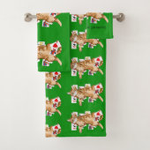 ソリティアゲームカードキャット バスタオルセット (インサイチュ)