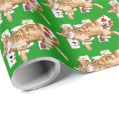 ソリティアゲームカードキャット ラッピングペーパー (ロールコーナー)