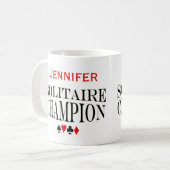 ソリテパーソナライズされたィア王者 コーヒーマグカップ (正面左)