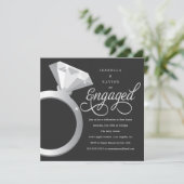 ソリテール | カスタム婚約パーティ招待状 招待状 (スタンド正面)