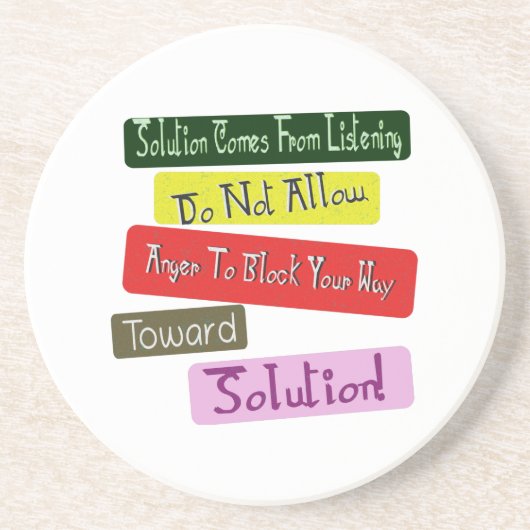 ソリューションに向けて愛された人間関係を取る！買 コースター (正面)