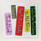 ソリューションに向けて愛された人間関係を取る！買 ジグソーパズル (横)