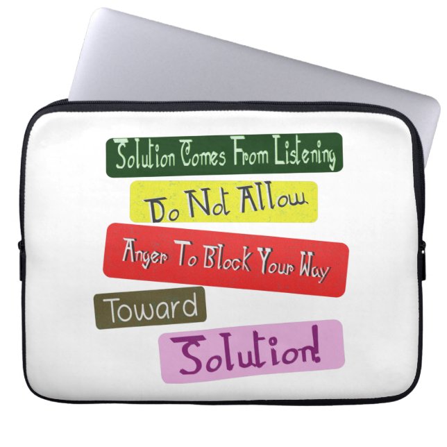 ソリューションに向けて愛された人間関係を取る！買 ラップトップスリーブ (正面)