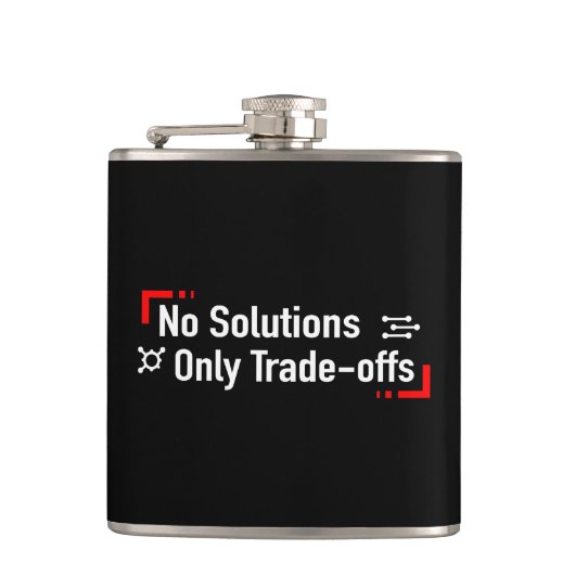 ソリューションのみのトレードオフなし フラスク (正面)