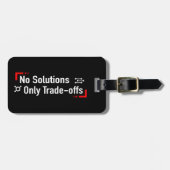 ソリューションのみのトレードオフなし ラゲッジタグ (正面横)