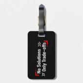 ソリューションのみのトレードオフなし ラゲッジタグ (裏面縦)