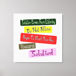 「ソリューションへの道」かわいいデザイン。買今 キャンバスプリント