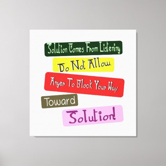 「ソリューションへの道」かわいいデザイン。買今 キャンバスプリント (正面)