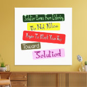「ソリューションへの道」かわいいデザイン。買今 キャンバスプリント (インサイチュ (リビング))