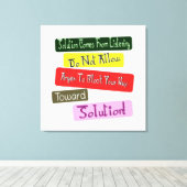 「ソリューションへの道」かわいいデザイン。買今 キャンバスプリント (インサイチュ (ウッドフロア))