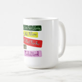 「ソリューションへの道」かわいいデザイン。買今 コーヒーマグカップ (正面右)