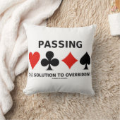 ソリューションをオーバービッディングブリッジに渡すアドバイス クッション (ブランケット)