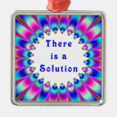ソリューションインスピレーションの鮮やかデザイン メタルオーナメント (正面)