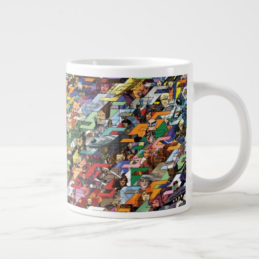 ソリューションスカッドテッセレーションデザイン ジャンボコーヒーマグカップ (右)