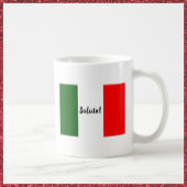 ソリュートトーストイタリアンレッドホワイトグリーン付きフラグ コーヒーマグカップ