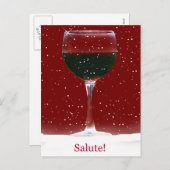 ソリュートワインスノー応援ハッピーホリデーハガキ シーズンポストカード (正面/裏面)