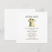 ソルジャーアンドブライドウェディングシャワー招待状 招待状 (正面/裏面)