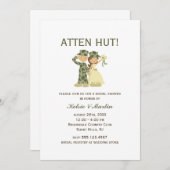 ソルジャーアンドブライドウェディングシャワー招待状 招待状 (正面/裏面)