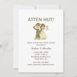 ソルジャーアンドブライドウェディングシャワー招待状 招待状