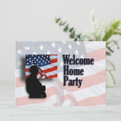ソルジャーウェルカムホームパーティの招待状 招待状 (スタンド正面)