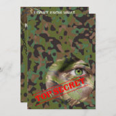 ソルジャージョーカモフラージュお祝いパーティー 招待状 (正面/裏面)