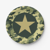 ソルジャージョーGIカモフラージュパーティー紙プレート ペーパープレート (正面)